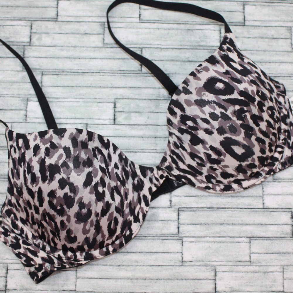 34C Calvin Klein NWT Animal Print Push Up Bra